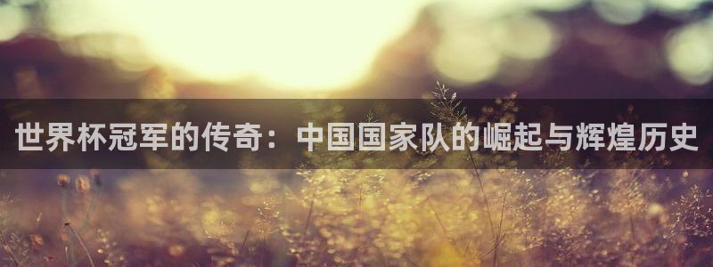 2026世界杯中国队：世界杯冠军的传奇：中国国家队的崛起与辉煌历史