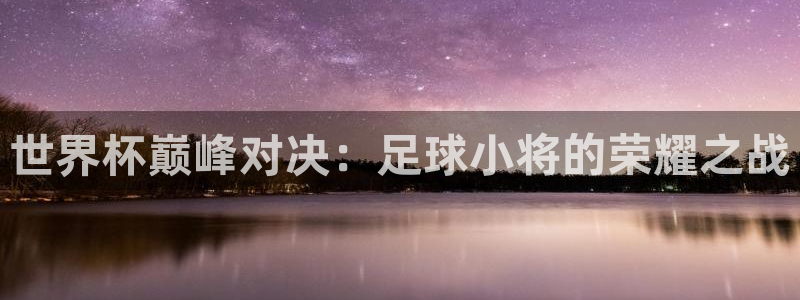 世预赛直播：世界杯巅峰对决：足球小将的荣耀之战